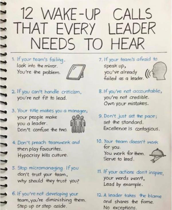 Wake Up Calls That Every Leader Needs To Hear PlanA Consuling